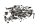 Kit de vis, support, carénage, cadre Suzuki DL 1000 V-Strom WVBS 02-12