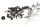 Kit de vis, support, carénage, cadre Suzuki DL 1000 V-Strom WVBS 02-12