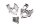 Set completo di ingranaggi di trasmissione della pompa dellolio BMW R 1150 R Rockster 0308 R21 03-05