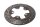 Rear drilled brake disc, single disc Suzuki GSF 1200 S Bandit WVA9 01-05