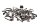 Frame screw set, brackets, clamps, springs Honda CB 1000 F Big One SC30 93-96