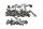 jeu de vis, support, carénage, montage, cadre, reste BMW R 1100 S R2S 98-06