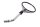 Rückspiegel links rund verstellbar Chrom Honda CB 1000 F Big One SC30 93-96