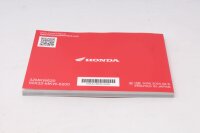 Service booklet, vehicle logbook, operating instructions, manual Honda NC 750 X RC90 16-21