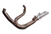 Compleet uitlaatsysteem met dubbele uitlaat. Harley Davidson universell
