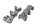 Rear right and left camshaft bearing bridge Hyosung GT 650 R GT650R 05-08