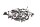 Screw set fairing frame Kawasaki Versys 650 LE650A /KLE 650B 07-09