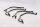Front intake air vent hose set Suzuki GSF 1200 S Bandit WVA9 01-05