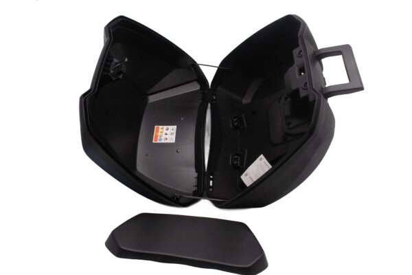 Seitenkoffer Topcase Gepäckbox Hartschale Schloss blau schwarz Honda universell