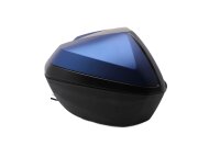 Seitenkoffer Topcase Gepäckbox Hartschale Schloss blau schwarz Honda universell