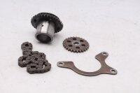 Oil pump drive chain, pinion, gear, deflection plate Honda ST 1100 SC26 90-01