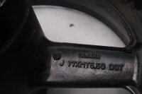 Rear wheel rim, three-spoke rim, 17x5.50, black Yamaha YZF R6 RJ03 036 01-02