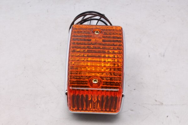 Framblinkers, rektangulär, kromat hölje, orange lins Yamaha XJ 600 H 51J 84-91