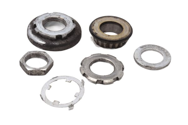 Set di cuscinetti per cannotto di sterzo, piastra superiore di sterzo, dadi dei cuscinetti Honda ST 1100 SC26 90-01