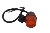 Front turn signals, round orange housing, black lighting...