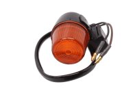 Front turn signal, round housing, orange cable, mounting...