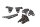 Engine mount, frame mount, bracket, screw set Honda ST 1100 SC26 90-01
