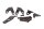 Engine mount, frame mount, bracket, screw set Honda ST 1100 SC26 90-01