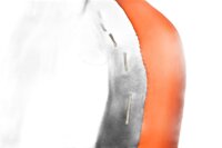 Forsæde, sportssæde, førersædehynde, betræk sort/orange KTM RC 390 A 24-24