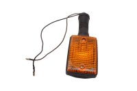 Orange indikatorlampe, firkantet, sort, tilslutningskabel...
