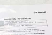 Sitzabdeckung Verkleidung hinten Befestigungssatz Kawasaki Ninja 650 R 24-24