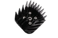 Cylinder head, valve cover, cooling fins, moped engine...