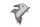 Moottorin suojalevyn suojus, vasen rungonpidike Honda CBR 1000 F SC24 89-93