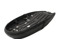 Correas de asiento, costuras decorativas acolchadas, color negro. Triumph Bonneville 1200 T120 20-20