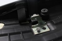 Correas de asiento, costuras decorativas acolchadas, color negro. Triumph Bonneville 1200 T120 20-20