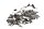 Ruuvisetin suojuksen rungon jäljellä oleva osa BMW F 650 GS R13, F650GS/04 04-07
