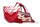 Side cover, left, cowl, red Suzuki DR 800 S SR43B 91-97