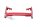 Heckgriff Haltegriff Gepäckbrücke hinten oben rot Honda CBR 1000 F SC24 89-93