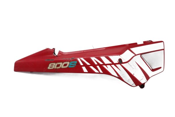 Seitenverkleidung Abdeckung rechts hinten rot silber Suzuki DR 800 S SR43B 91-97