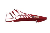 Rear right side panel cover, red/silver Suzuki DR 800 S...