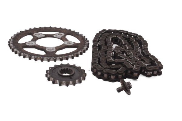 Piñón, cadena de transmisión, conjunto de transmisión Honda CBR 1000 F SC24 89-93
