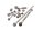 Frame screw connection axle screw set nut Honda CBR 1000 F SC24 89-93