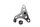 Naaldlagerbeugel van de oliepompas Aprilia RST 1000 Futura PW / RST1000 01-04