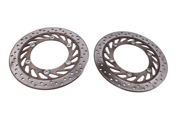 Front drilled brake discs, pair, 4.3mm brake system Honda CBR 1000 F SC24 89-93