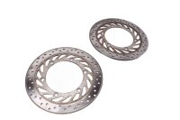 Front drilled brake discs, pair, 4.3mm brake system Honda CBR 1000 F SC24 89-93