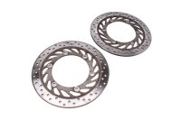 Front drilled brake discs, pair, 4.3mm brake system Honda CBR 1000 F SC24 89-93