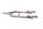 Front lower support frame strut antlers BMW G 650 Xmoto E65X 0167 07-10