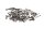 Engine screws, screw set, threaded bolts, nuts Honda CBR 1000 F SC24 89-93