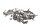 Engine screws, screw set, threaded bolts, nuts Honda CBR 1000 F SC24 89-93