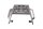 Porte-bagages arrière/support de valises/plaque de support pour porte-bagages Suzuki DR 800 S SR43B 91-97