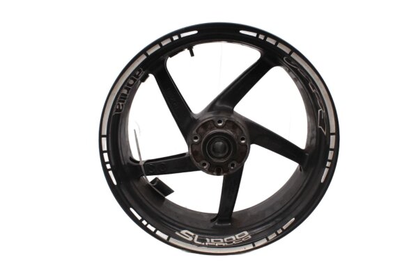 Rear wheel rim, aluminum rim, black, rear Aprilia SL 1000 Falco ZD4PA 99-04