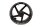 Rear wheel rim, aluminum rim, black, rear Aprilia SL 1000 Falco ZD4PA 99-04