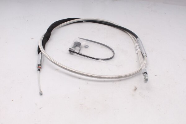Cable de embrague con revestimiento de acero inoxidable Harley-Davidson Fat Boy 1750 FLFB Softail 21-21