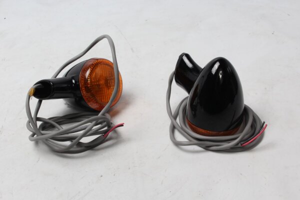 Orange og sort indikatorsæt Harley-Davidson Rocker 1584 FXCW Softail 09-09