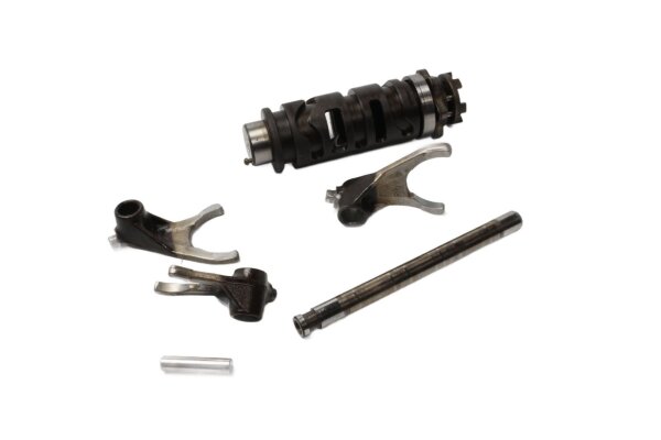 Gearshift lever shaft, shift fork set, shift drum, gearbox Yamaha XJ 550 4V8 84-84