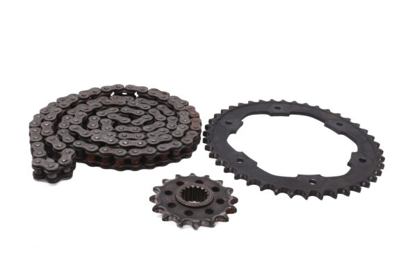 Kit catena, catena di trasmissione, pignone, set di corone BMW F 800 GS E8GS 0219 08-12